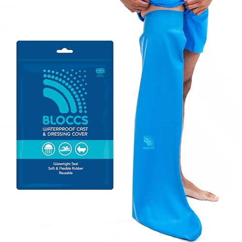 Bloccs – Langer wasserdichter Beinprotektor für Gipsverbände - #ALL76 - Erwachsene