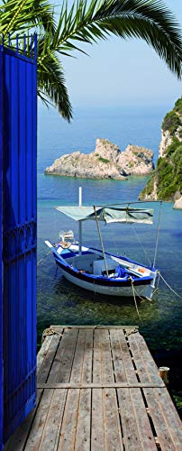Plage Vinilo de decoración para puertas -Vistas sobre el mar, 204 x 83 cm