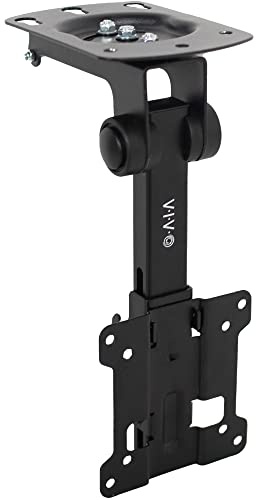 VIVO MOUNT-M-FD27 Manual Folding Ceiling Mount for 13-27 inch Flat Screens, Tilt Roof, Under Cabinet Mount for LCD TVs and Monitors