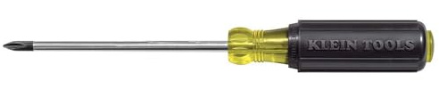 Klein Tools 604-3 #0 Phillips Mini Screwdriver, Made in USA, 3-Inch, Cushion Grip
