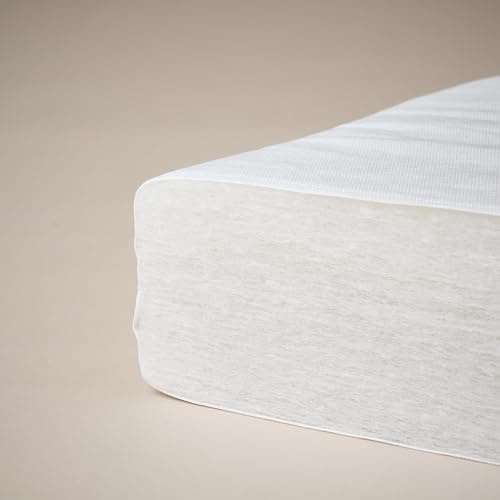 Obaby Fibre Cot Mattress, 100 x 50 cm White Hypoallergenic Baby Cot Mattress with Breathable Firm Support