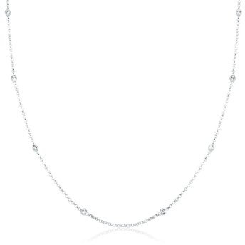 Elli Halskette Damen Solitär mit Kristallen in 925 Sterling Silber