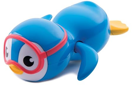 Munchkin Wind Up Swimming Penguing Scuba Buddy Bath Toy | Fun & Interactive Bath Toys for Children and Toddlers | Baby Essentials | Penguin