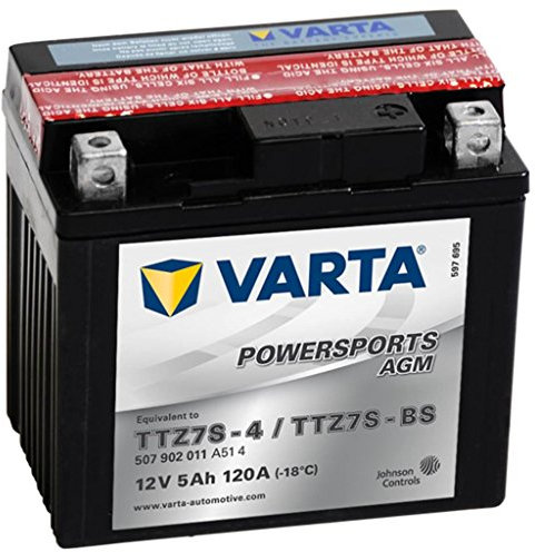 Batería de moto Varta Powersports AGM 50702 - TTZ7S-BS