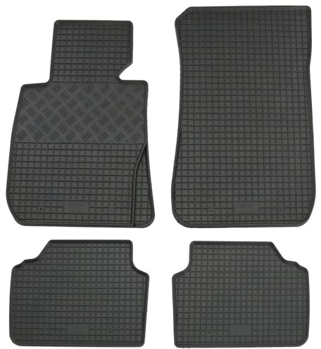 AD Tuning Gummifußmatten Set 4-teilig für 3er BMW E90 / E91 (1/2005-) | Passgenau, Allwetter-Automatten, wasserdicht, rutschfest, pflegeleicht, robust, langlebig