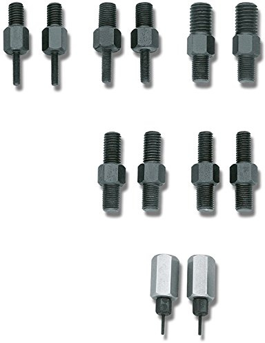 Gedore 1.81/20 - Juego de adaptadores roscados para aplicaciones de 1 y 2 perforaciones, M14x1,5