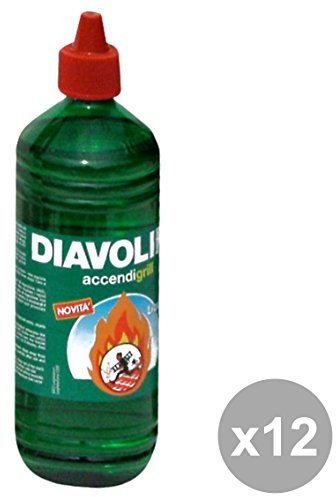 Set 12 DIAVOLINA Accendigrill Liquida 1 Lt. Barbecue & pic-nic