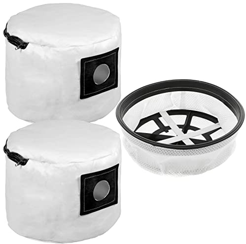 SPARES2GO Cloth Filter + Reusable Washable Zip Bags for Numatic Henry Hetty etc Vacuum