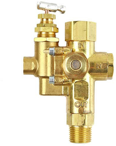 Air Compressor Pilot Check Valve Unloader Combination Gas Discharge 140-175 1/2 FPT TOP Inlet X 1/2 MPT Outlet by conrader