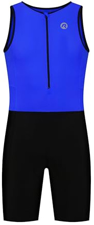 Rogelli Triathlon - Mono de triatlón, Color Azul, Primavera/Verano, Infantil, Color Negro - Negro y Azul, tamaño 152/164