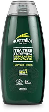 Australian Tea Tree Body Wash, Purifying, Natural, Vegan, Cruelty Free, Paraben and SLS Free, Stimulating, 250 ml