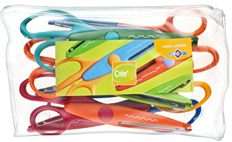Jpc créations Pochette de 6 Ciseaux 16 cm Coloris assortis