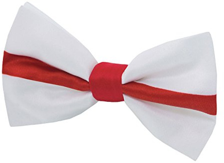 Dobell Mens England Flag Bow Tie Pre-Tied St George Cross