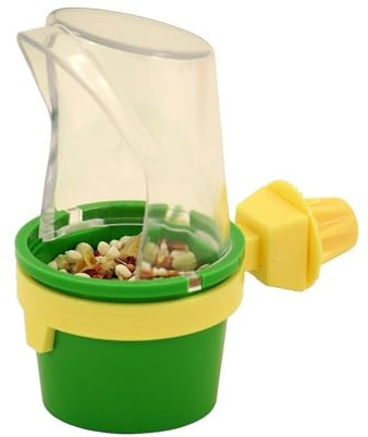 JW Pet Bird Cage Clean Cup Feeder & Water Cup Bird Accessory, Medium (Assorted Colors)