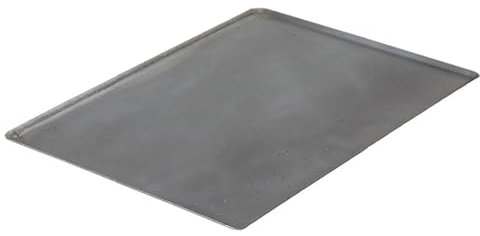 De Buyer - Rectangular baking tray made of sheet steel and pinched edges - 40 x 30 cm -, Grey