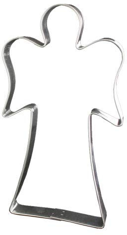 Lares Ausstecher/Ausstechform Riesen Engel - aus Weißblech - für Plätzchen, Kekse, Lebkuchen - Größe: 19cm - Made in Germany