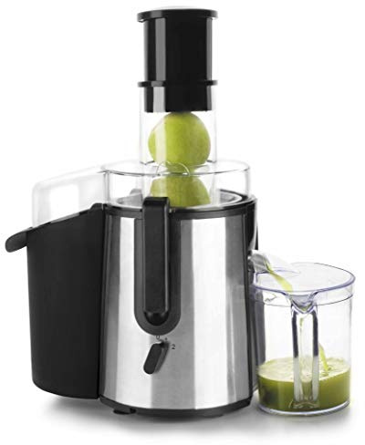 LACOR 850 W Elektrisk Juicepress, Svart/Silver, 20 x 30 x 36 cm