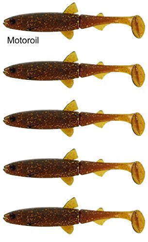 Westin HypoTeez Gummifische 13cm für Hecht, Zander, Barsch, Hechtköder, Barschköder, Zanderköder, Angelköder zum Hechtangeln, Zanderangeln, Barschangeln, Farbe:Motoroil