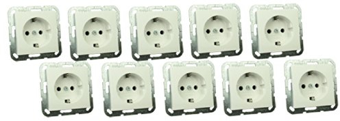 Gira 018803 Steckdose Standard 55 reinweiss - 10 Stück