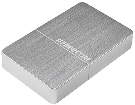 Freecom mHDD Desktop Drive, 4 TB, Silber, Externe Festplatte aus Metall, USB 3.0, Festplatte extern, für Windows & Mac OS X, tragbare Festplatte, kratzfest & bruchsicher