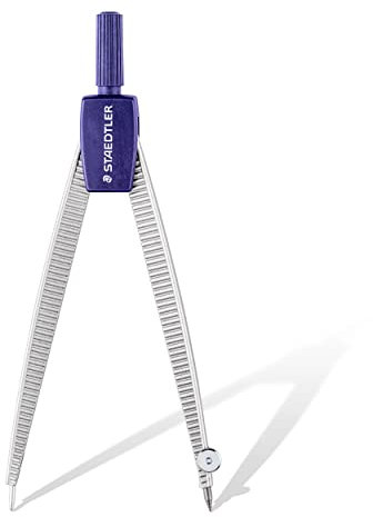 Staedtler Noris - Compasso Scuola Media Elementare e Superiore, Include Astuccio e Tubetto Mine Compasso, Ideale per Cancelleria Scuola e Cartoleria - Materiale Scolastico e Cose per la Scuola