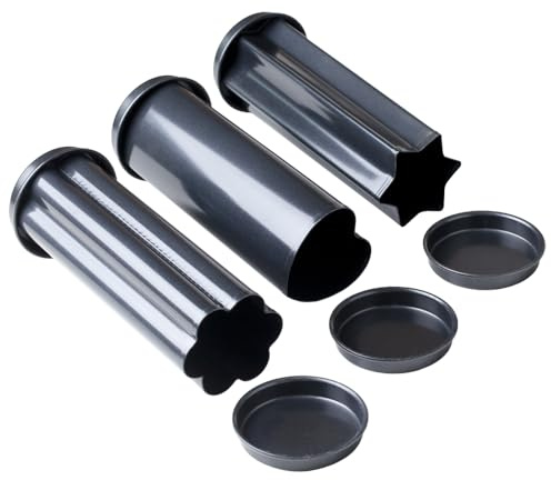 Birkmann, Partybrot-Backröhren-Set, anthrazit, 22 x 9 cm, Karbonstahl, 3-teilig