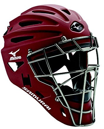 Mizuno Samurai G4 Baseball Catcher Helm Cardinal