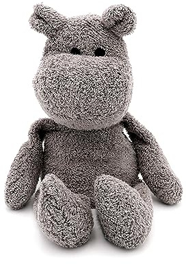Thermal-Aid Zoo Mini — (Happy the Hippo) — Mold-Resistant, Washable Hot & Cold Pack for Kids — Heating and Cooling Pad with Natural Corn Filling — Reusable Plush Toy