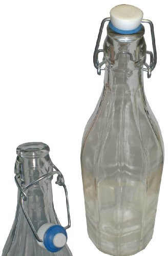 Design Glasflasche mit Bügelverschluß, Bügelflasche, DHL 24h