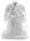 Festive - Ángel de Terciopelo de 30 cm con alas de Plumas, Color Blanco