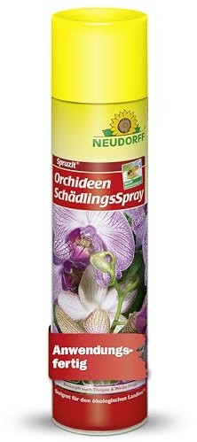 Neudorff Spruzit OrchideenSchädlingsSpray – Bekämpft Schädlinge wie Blattläuse, Thripse, Schild- & Wollläuse an Orchideen, anwendungsfertig, 300 ml