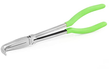 OEMTOOLS 22623 11 90° Angled Long Nose Pliers – Rust Resistant, Heat-Treated Alloy Steel, Extended Reach for Automotive, Electrical, and Jewelry Work