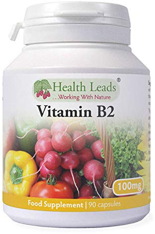 Vitamin B2 100mg x 90 Capsules, Magnesium Stearate Free & No Nasty Additives, No-GMO, Vegan, Riboflavin Helps with Tiredness and Fatigue, Supports Energy Levels, Made in Wales