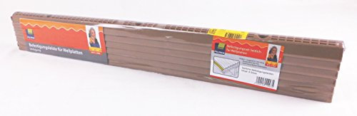 PALRAM - Befestigungsleiste/Befestigungsset Seitlich für Wellplatten - 1 Paket / 6 Stück/insgesamt 3,6m lang