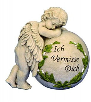 Trauer-Shop Grabengel Grabschmuck Ich vermisse Dich.