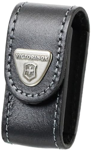 Victorinox 4.0518.XL Jumbo Leather-Belt Pouch for Swissflash/Minichamp of Leather, Black