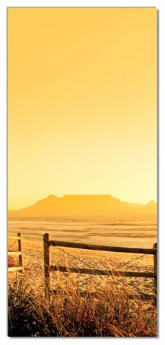 posterdepot Türtapete Türposter Strand in Südafrika I - Himmel - Größe 93 x 205 cm, 1 Stück, orange, ktt0476