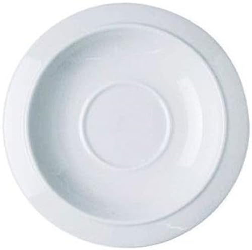 Alessi - TAC1/79 - Bavero Sottotazza da tè in porcellana bianca, 2 pezzi