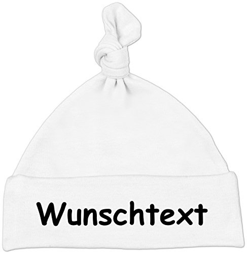 My Baby Shop Babymütze (Weiß) - mit individuellem Aufdruck