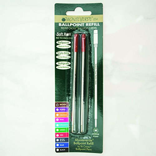 Monteverde C132BN Kugelschreiber-Mine Cross Geeignet für Rechts-/Linkshänder braun