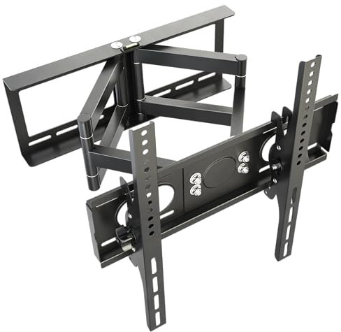 RICOO Supporto TV parete R28 Girevole Inclinabile Televisore 32“-65” 81-165 cm Staffa universale Televisione LED/LCD/Curvo VESA 200 x 200-400 x 400