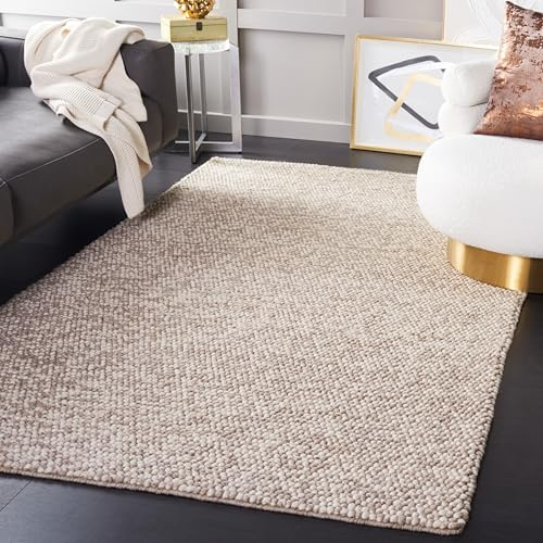 SAFAVIEH Naturfaser Teppich für Wohnzimmer, Esszimmer, Schlafzimmer - Natural Fiber Collection, Kurzer Flor, Beige, 160 x 230 cm