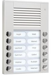 TCS Tür Control Audioaußenstation 2-reihig PES12-EN/04
