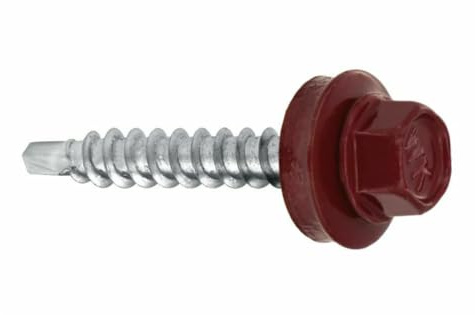 Bohrschrauben 4,8 х 35 mm 250 Stück RAL: 3005 - Weinrot Trapezblechschrauben - 03130435