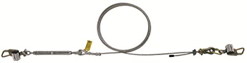 Capital Safety 7403070 SecuraSpan Horizontal System, 70-Feet Galvanized Cable Lifeline, Tensioner, Termination and Mounting Hardware, Zorbit Energy Absorber