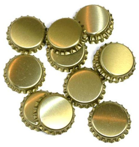 1000 Kronkorken gold neu - ungestanzt - zum Bier selber brauen und zum verschließen jeglicher Standartflaschen