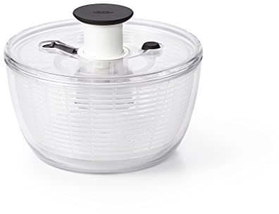 OXO Good Grips, Centrifugadora y escurridor Transparente para ensaladas y Verduras, tamaño pequeño