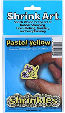 Original Shrinkles, Pastellgelbe Shrink Art Craft Sheets (Small Pack)