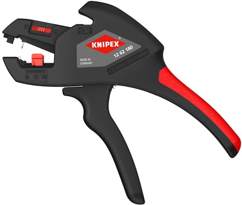 KNIPEX Tools 1262180 Abisolierzange, automatisch, 10-24 AWG