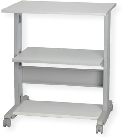 ROLINE Druckertisch, grau, 3 Ebenen